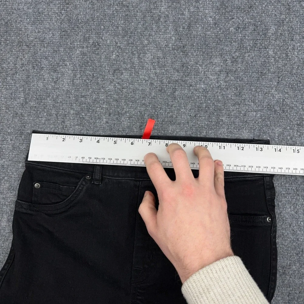 Spanx EveryWear Ankle Skinny Jeans Womens S Black‎ Pull-On High Rise 20278R